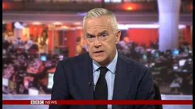 Huw Edwards while working as a journalist for BBC.